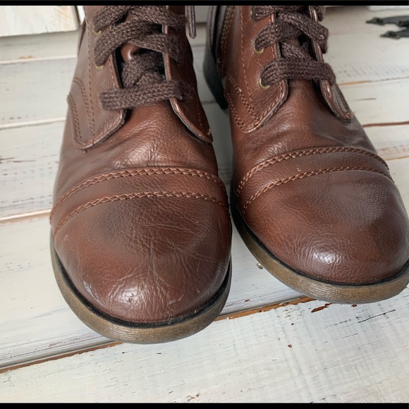 SOLD Brown Riding / Combat Boots - Picture 4 of 7